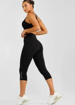 Lorna Jane Lotus No Chafe Phone Pocket 7/8 Leggings RecycledBlack Clearance