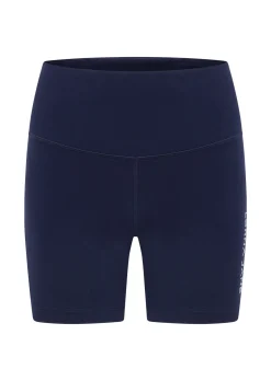 Lorna Jane Lotus No Chafe Phone Pocket 12cm Bike Shorts FrenchNavy Discount