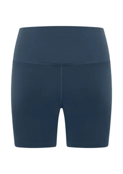 Lorna Jane Lotus No Chafe Phone Pocket 16cm Bike Shorts PaleIndigo Sale