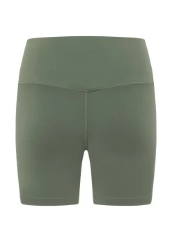 Lorna Jane Lotus No Chafe Phone Pocket 16cm Bike Shorts LightKhaki Sale