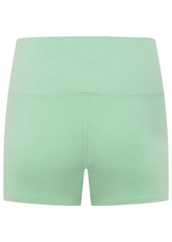 Lorna Jane Lotus No Chafe Phone Pocket 9cm Bike Shorts SoftMint Clearance