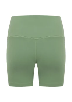 Lorna Jane Lotus No Chafe Phone Pocket 12cm Bike Shorts GreenGoodness Hot