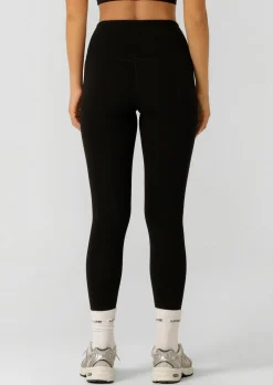 Lorna Jane Lotus Phone Pocket Ankle Biter Leggings RecycledBlack Sale