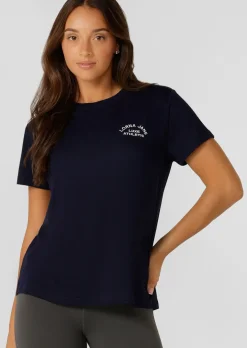 Lorna Jane Lotus T-Shirt FrenchNavy Discount