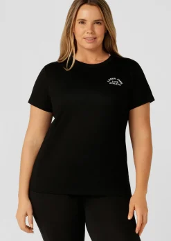Lorna Jane Lotus T-Shirt Black Hot