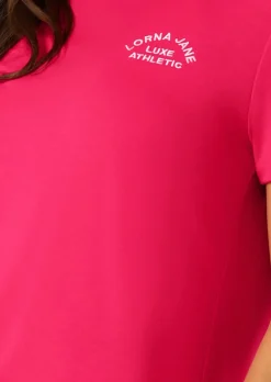 Lorna Jane Lotus T-Shirt NeonRaspberry Sale