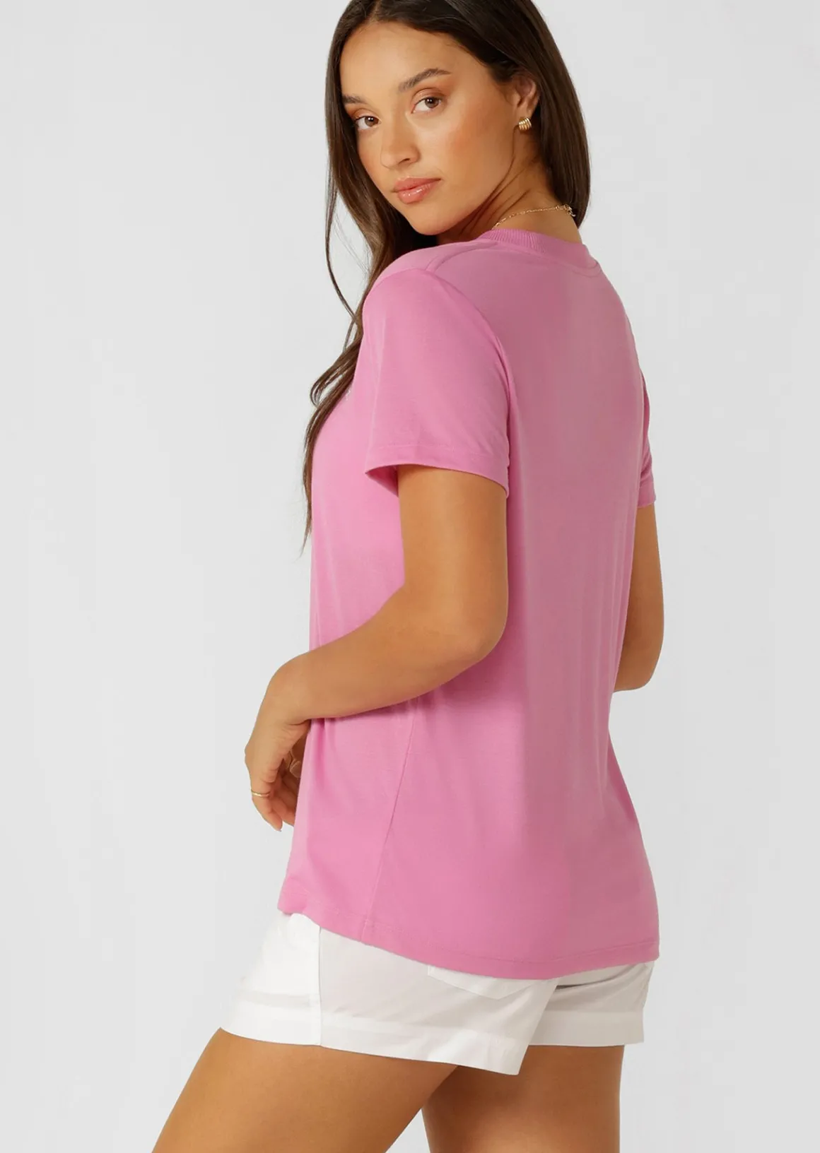 Lorna Jane Lotus T-Shirt PinkMauve