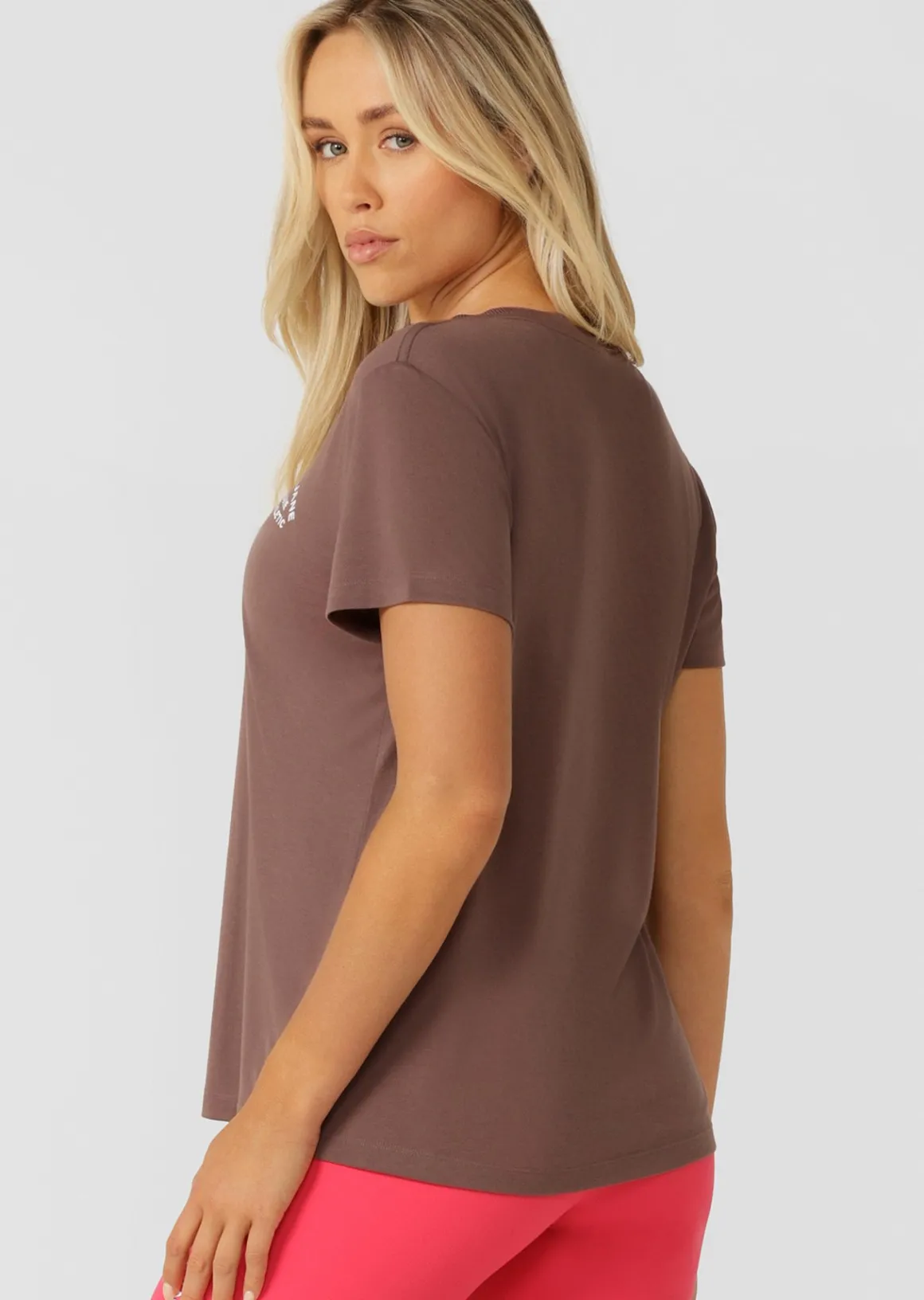 Lorna Jane Lotus T-Shirt Stone Outlet