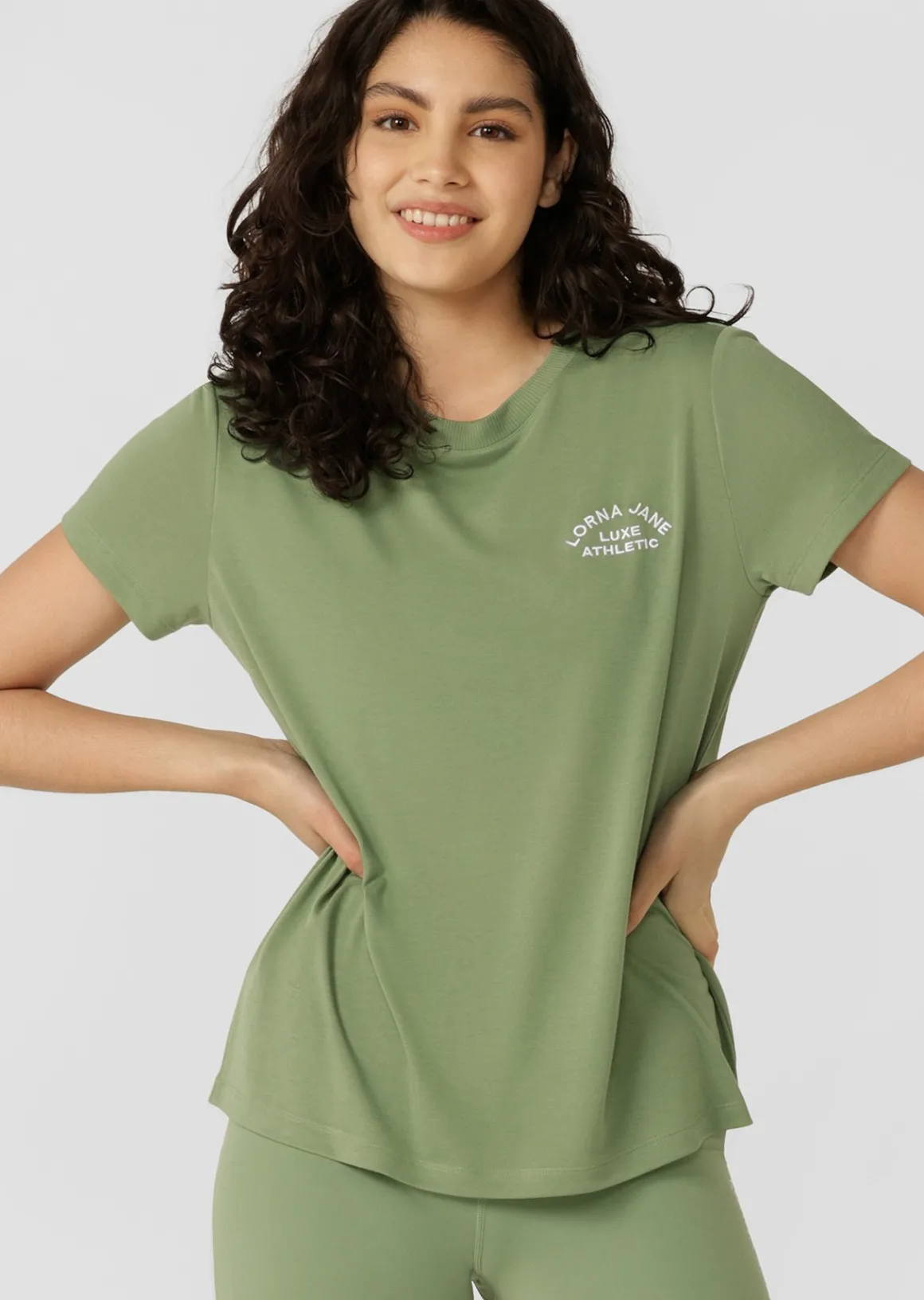 Lorna Jane Lotus T-Shirt GreenGoodness Hot