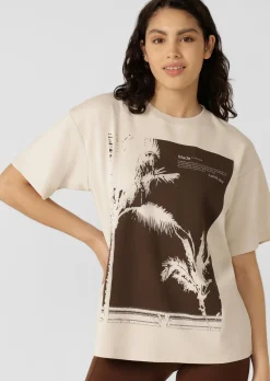 Lorna Jane Mirage Boyfriend T-Shirt Ivory Hot