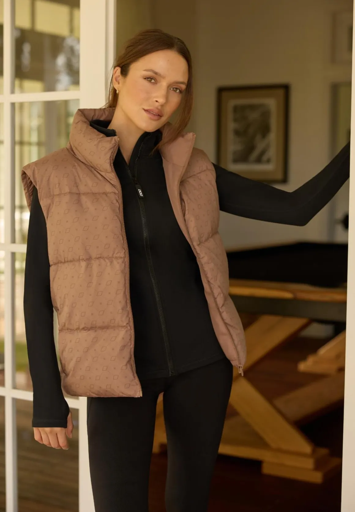 Lorna Jane Monogram Puffer Vest MonogramPrint