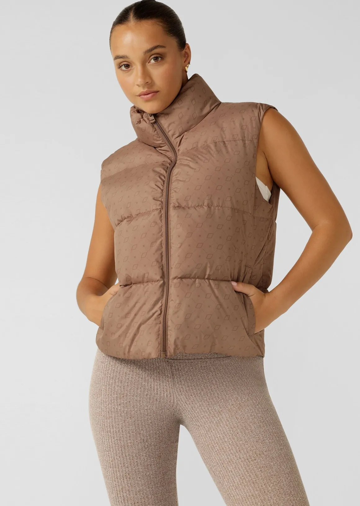 Lorna Jane Monogram Puffer Vest MonogramPrint