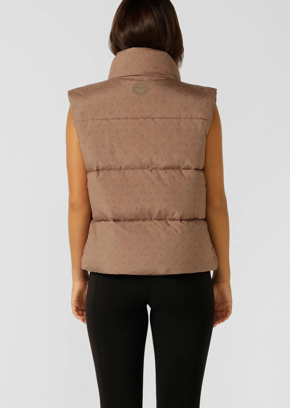 Lorna Jane Monogram Puffer Vest MonogramPrint