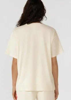 Lorna Jane Motif Print T-Shirt Cream Sale