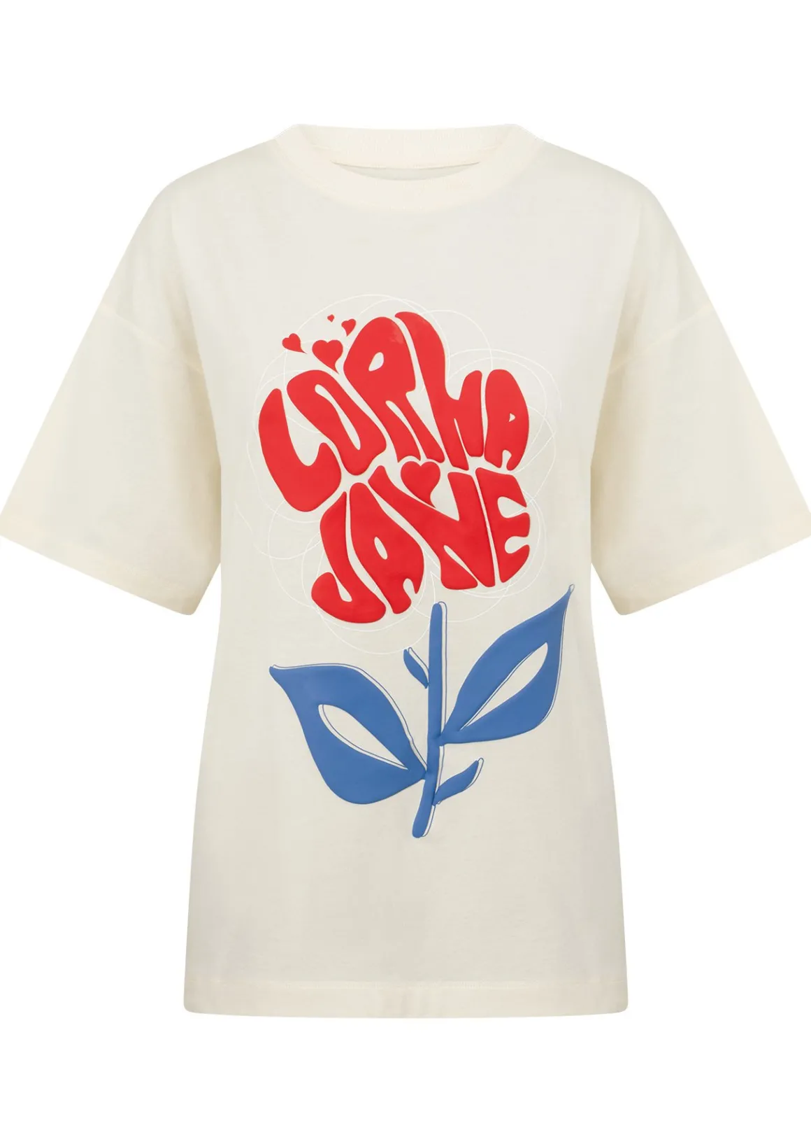 Lorna Jane Motif Print T-Shirt Cream Sale