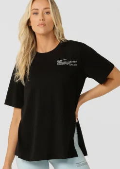 Lorna Jane Move Cutaway Convertible T-Shirt Black Sale