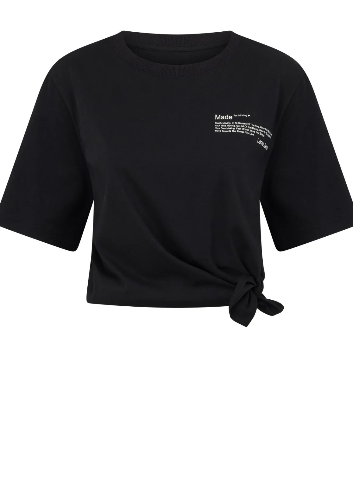 Lorna Jane Move Cutaway Convertible T-Shirt Black Sale