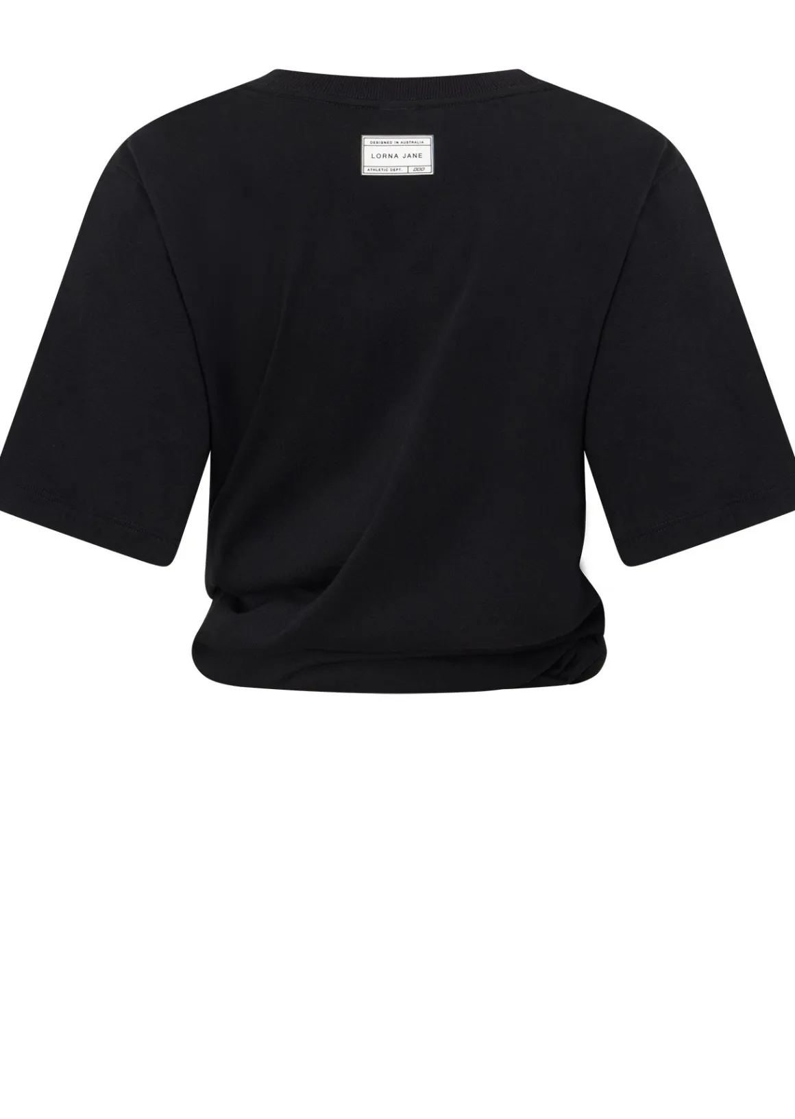 Lorna Jane Move Cutaway Convertible T-Shirt Black Sale