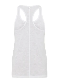 Lorna Jane Never Give Up Slouchy Gym Tank White Best