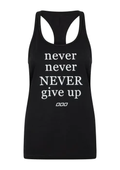Lorna Jane Never Give Up Slouchy Gym Tank Black Online