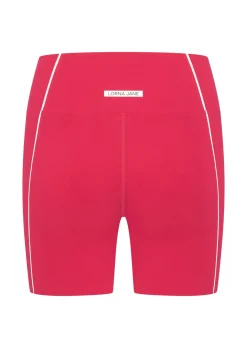 Lorna Jane Night Runner 16cm Bike Short NeonRaspberry Clearance