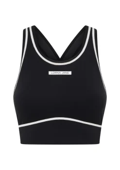 Lorna Jane Night Runner Sports Bra Black New