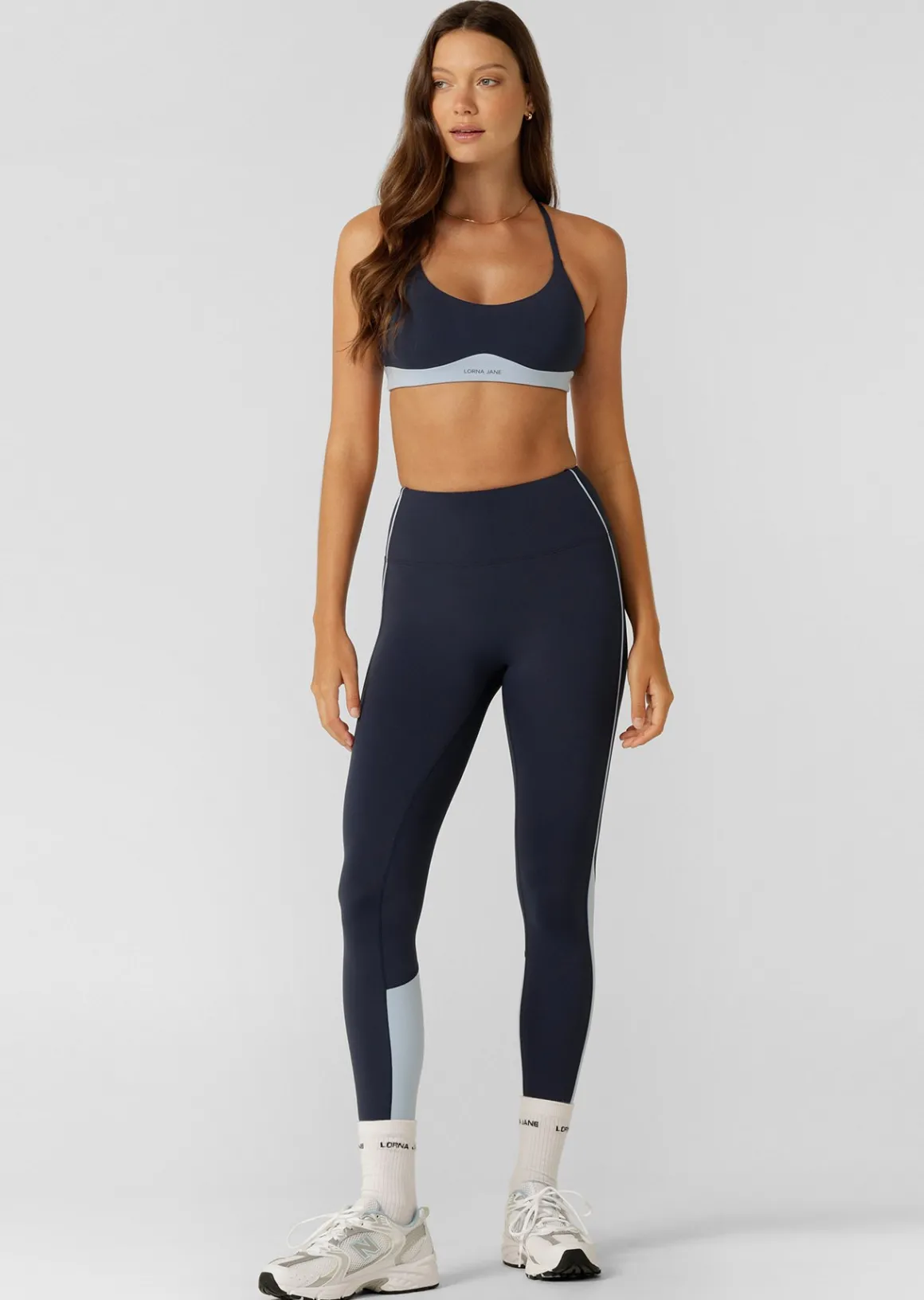 Lorna Jane Oasis Ankle Biter Leggings ImperialBlue Sale