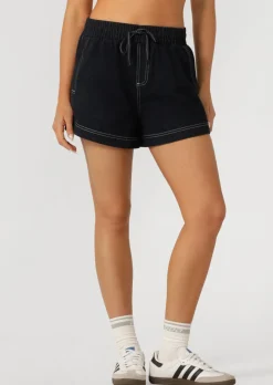 Lorna Jane Off Duty Denim Pull On Shorts FrenchNavy Outlet