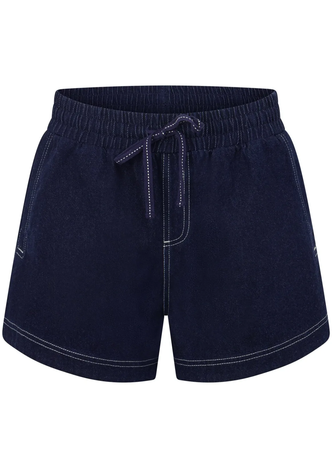 Lorna Jane Off Duty Denim Pull On Shorts FrenchNavy Outlet