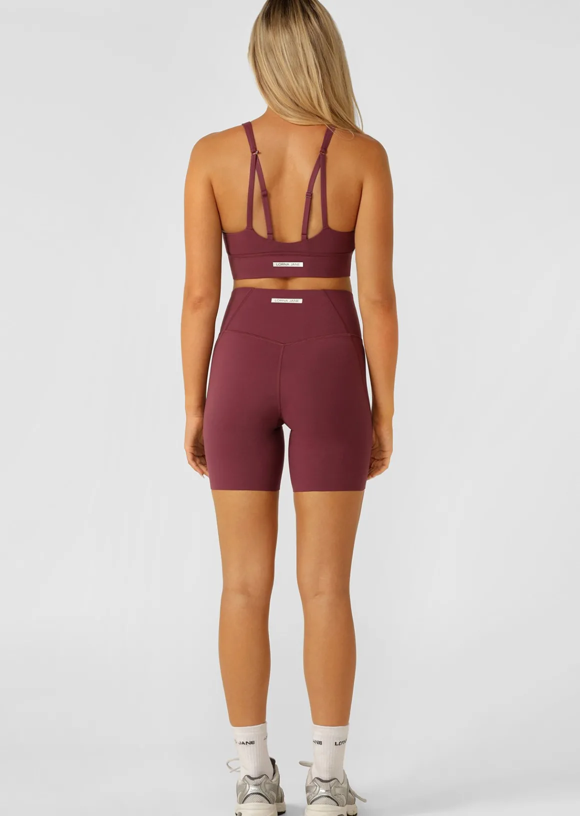 Lorna Jane Off Duty Longline Sports Bra Mulberry