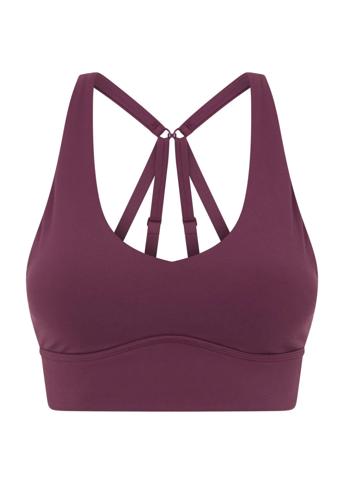 Lorna Jane Off Duty Longline Sports Bra Mulberry