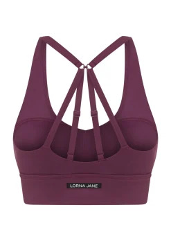 Lorna Jane Off Duty Longline Sports Bra Mulberry