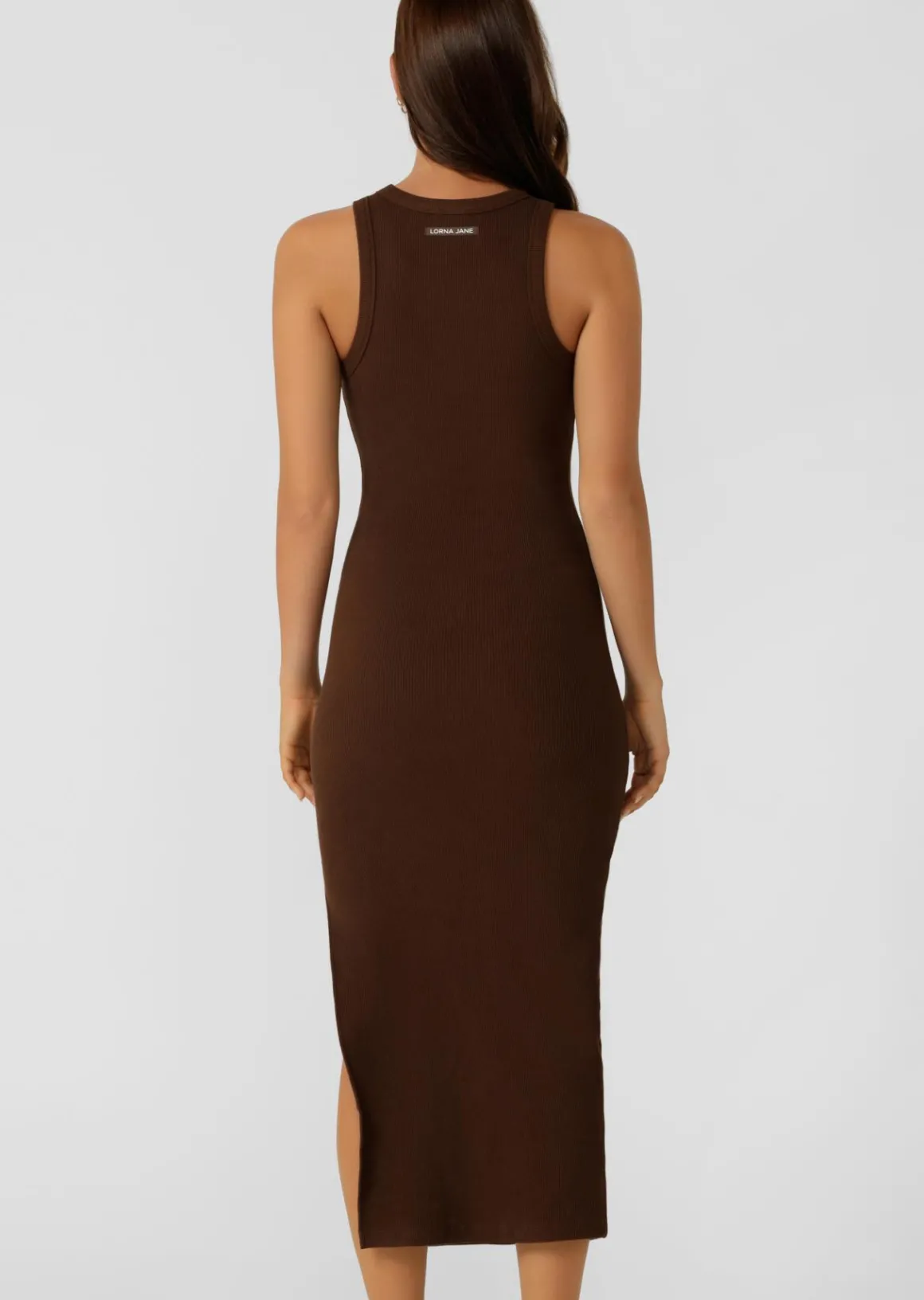 Lorna Jane On The Move Maxi Dress Espresso Hot