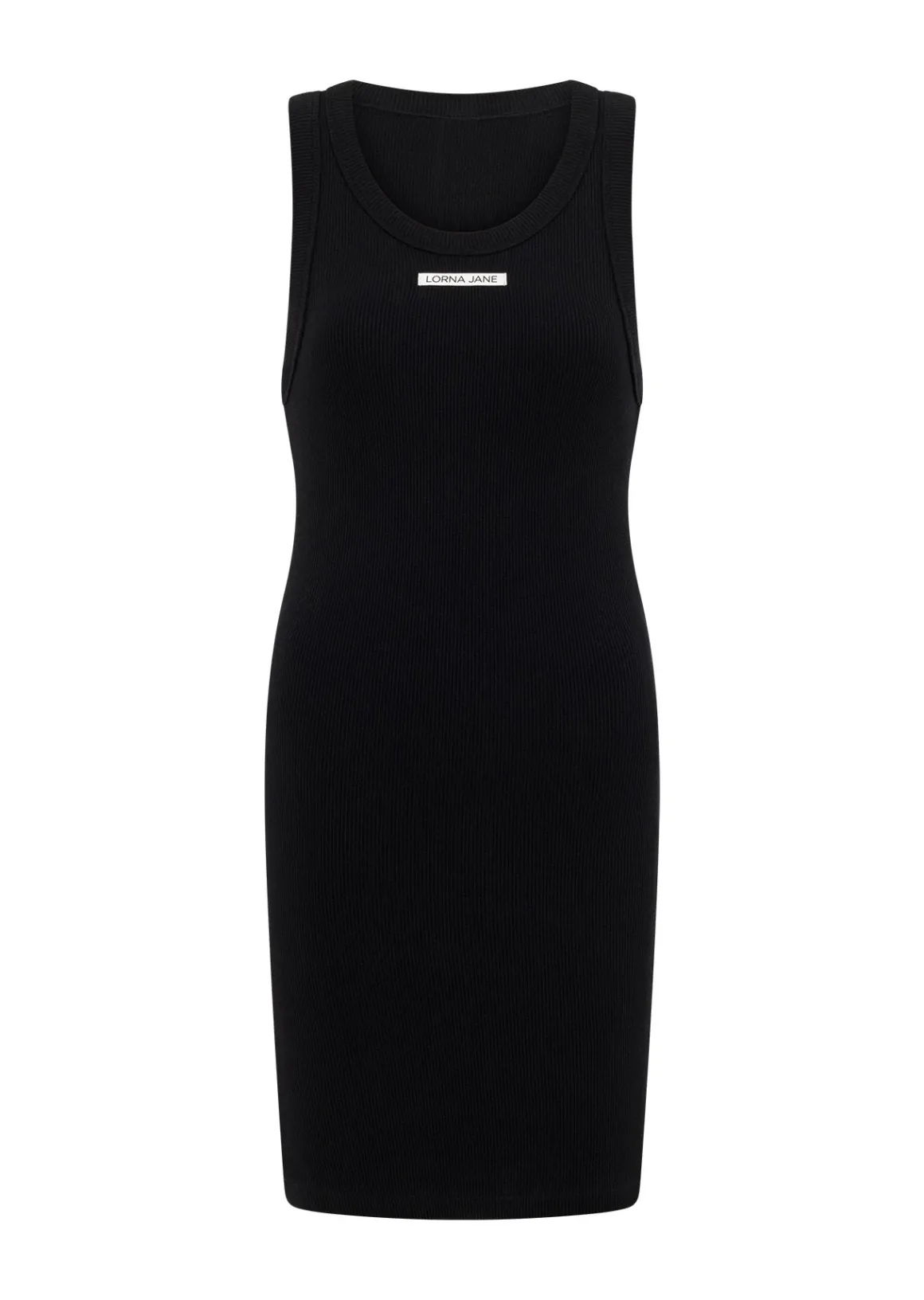 Lorna Jane On The Move Rib Tank Dress Black Best