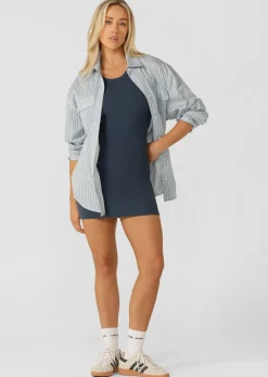 Lorna Jane On The Move Rib Tank Dress AcademyBlue