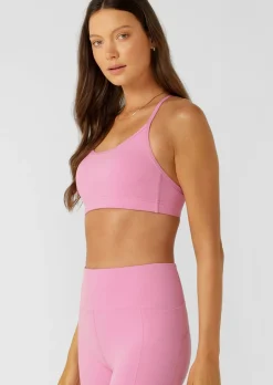 Lorna Jane Pammy Sports Bra PinkMauve New
