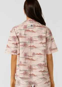 Lorna Jane Paradise Palm Weekend Shirt ParadisePalmPrint Clearance