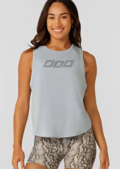 Lorna Jane Perform Active Tencel Tank LightGlacierBlue Hot