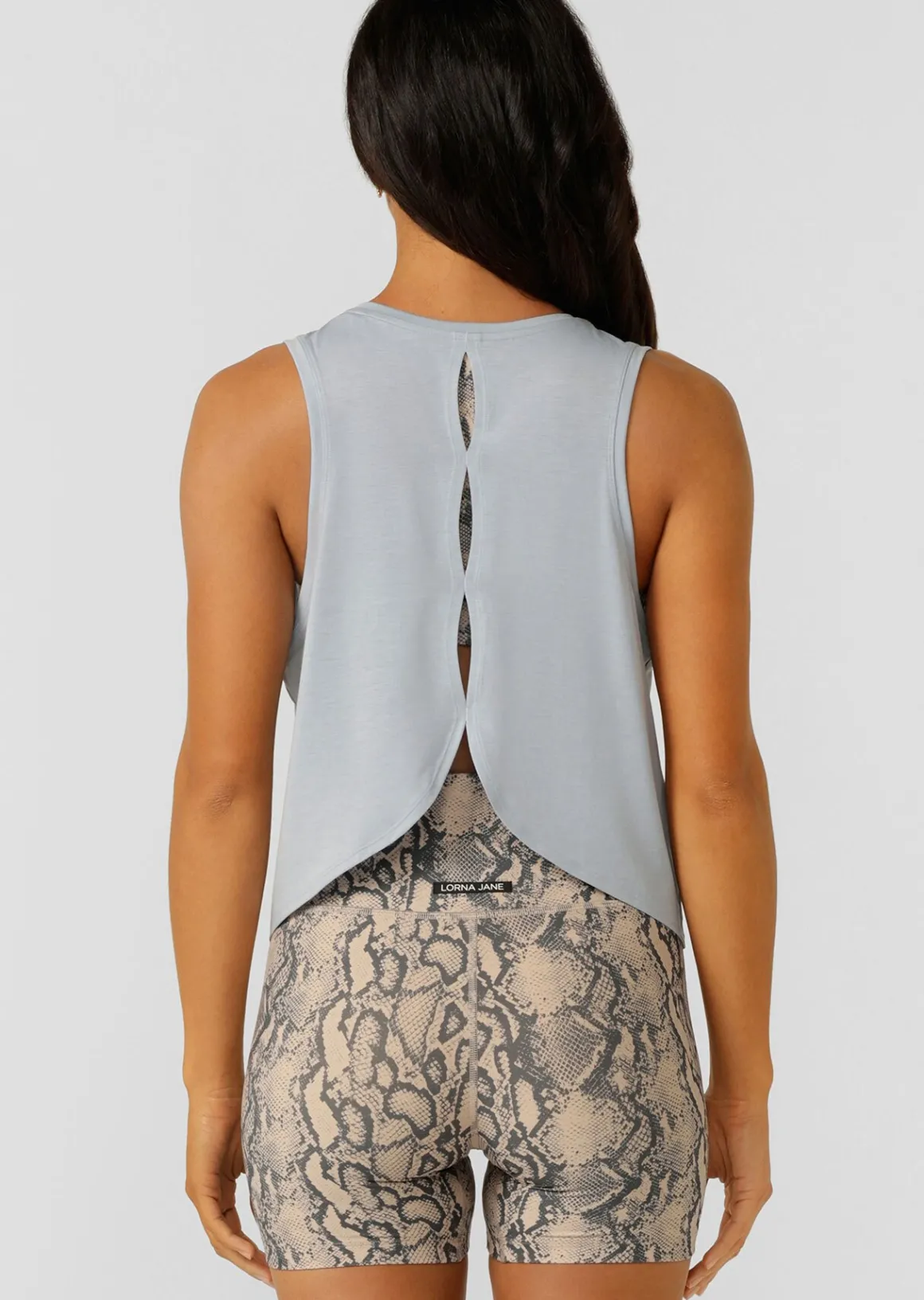 Lorna Jane Perform Active Tencel Tank LightGlacierBlue Hot