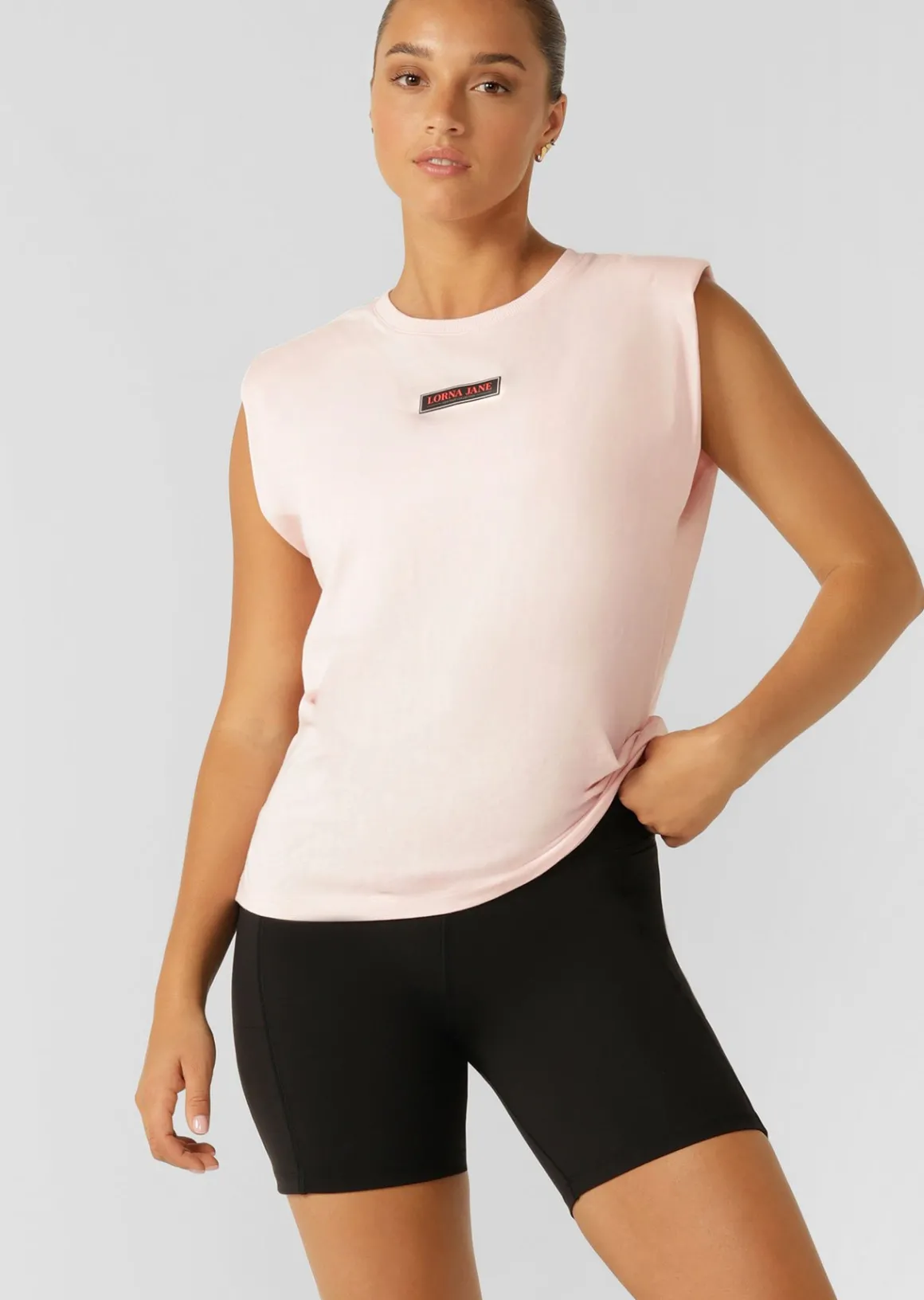 Lorna Jane Power Muscle Tank PalePeony