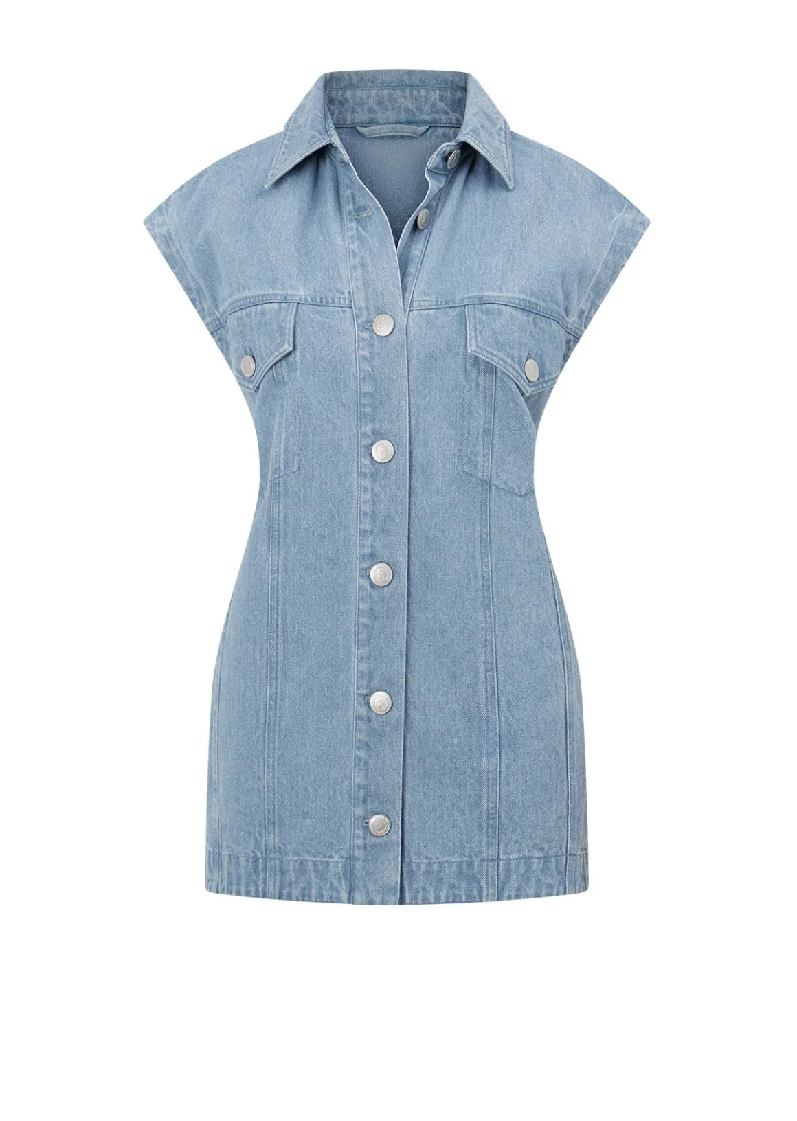Lorna Jane Ranch Dreams Denim Vest LightWashedDenim Clearance