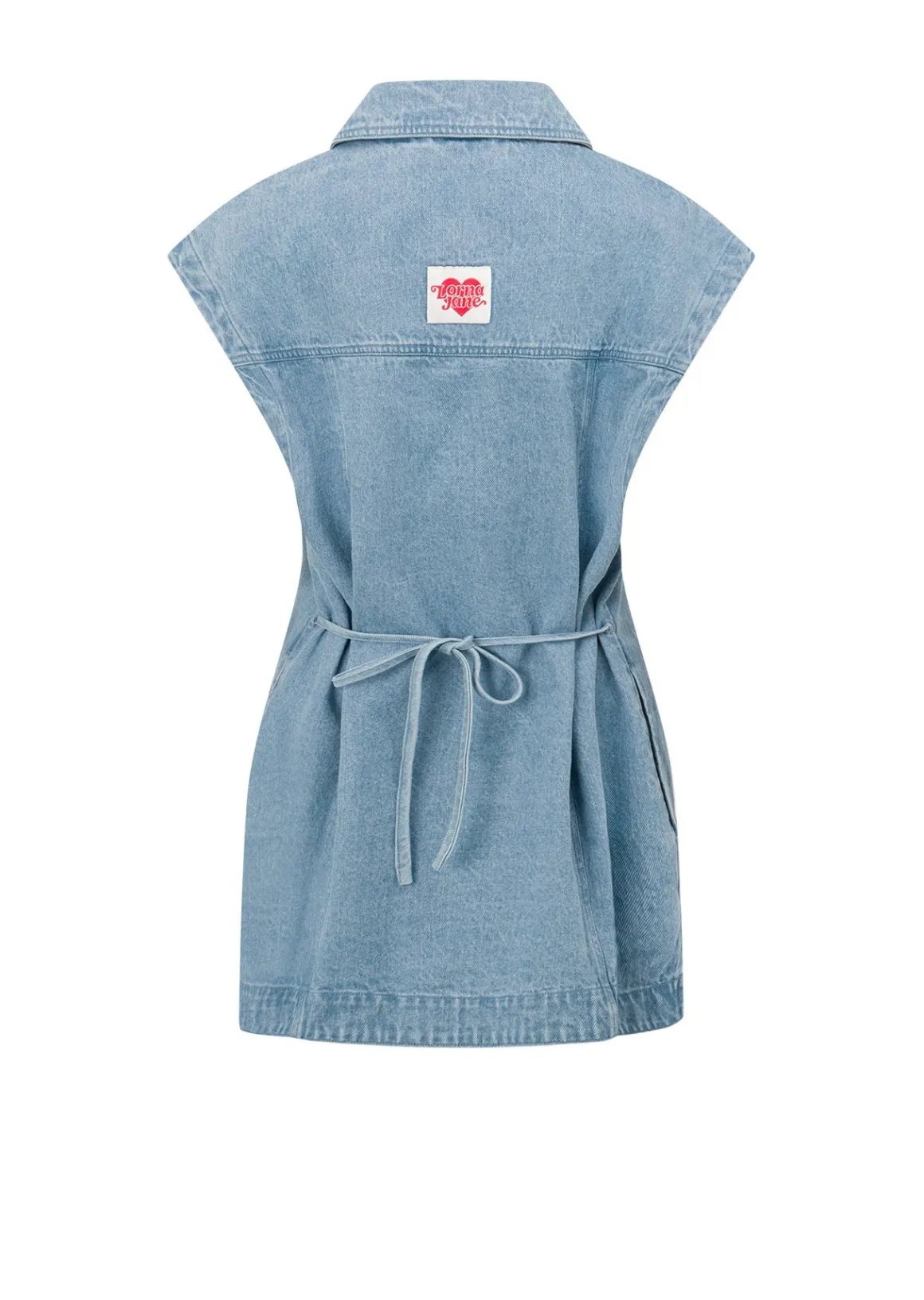 Lorna Jane Ranch Dreams Denim Vest LightWashedDenim Clearance