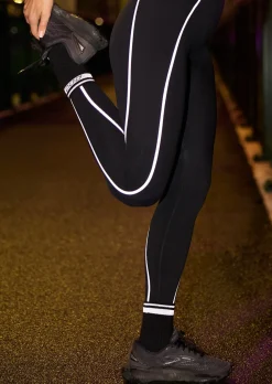 Lorna Jane Reflective Sport Crew Sock Black Clearance