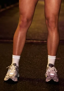 Lorna Jane Reflective Sport Crew Sock White Discount