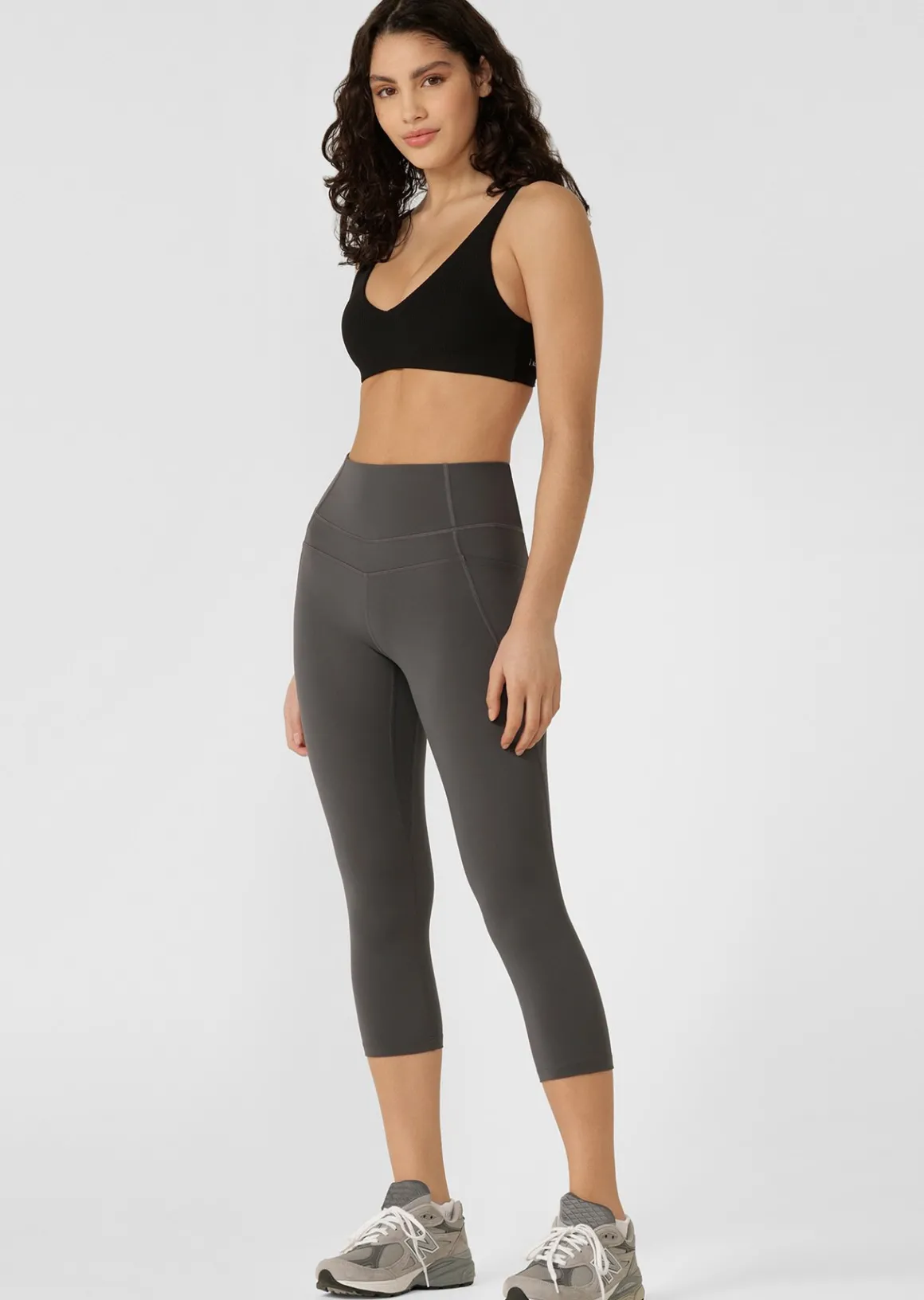 Lorna Jane Reform Rib Sports Bra Black Hot