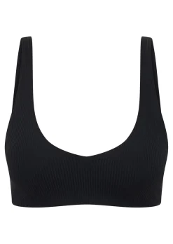 Lorna Jane Reform Rib Sports Bra Black Hot