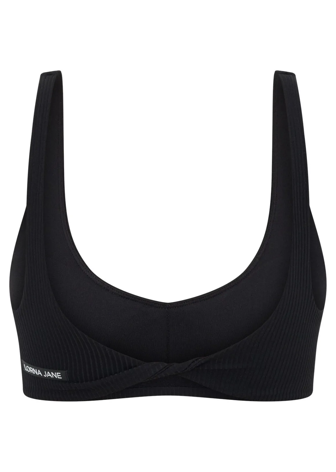 Lorna Jane Reform Rib Sports Bra Black Hot