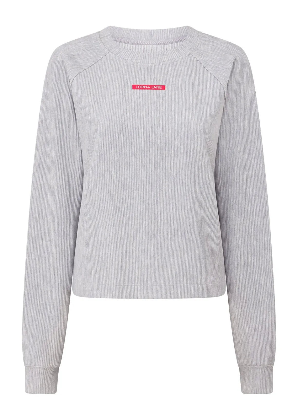Lorna Jane Retreat Rib Long Sleeve Top GreyMarl New