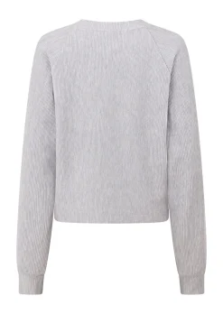 Lorna Jane Retreat Rib Long Sleeve Top GreyMarl New