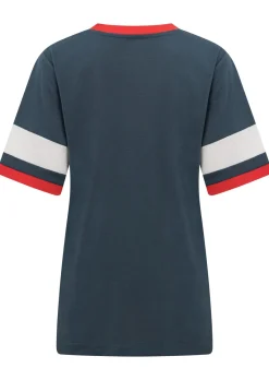 Lorna Jane Retro Linen T-Shirt PaleIndigo Outlet